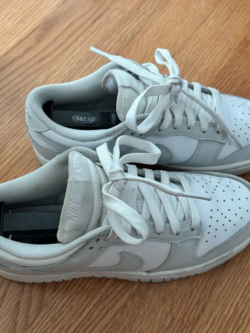 Nike Women’s Photon White & Light Gray Low-Top Sneakers